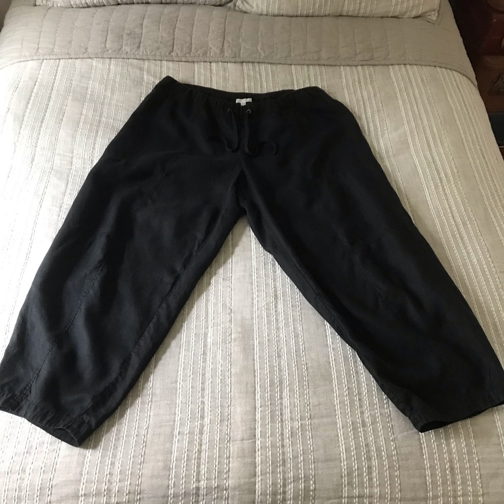 eileen fisher linen lantern pants xlarge